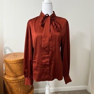 Worthington Blouse, Brick Color , New, size L.